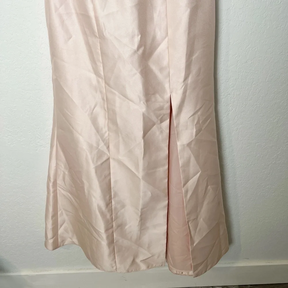 Alfred Sung Satin twill halter neck gown - Picture 4 of 9